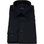 Schwarze Langärmelige VENTI Kentkragen Hemden mit Kent-Kragen aus Baumwolle für Herren 