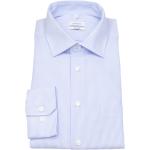 Hellblaue Gestreifte Seidensticker Nachhaltige Kentkragen Hemden mit Kent-Kragen aus Baumwolle für Herren 