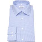 Hellblaue Karo Seidensticker Nachhaltige Kentkragen Hemden mit Kent-Kragen aus Baumwolle für Herren 