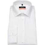 Weiße Langärmelige Seidensticker Nachhaltige Kentkragen Hemden mit Kent-Kragen aus Baumwolle für Herren 