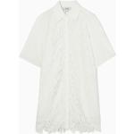 Weiße COS Freizeitkleider aus Baumwolle für Damen Größe XS für den für den Sommer 