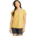 Reduzierte Orange Kurzärmelige Eddie Bauer V-Ausschnitt T-Shirts für Damen Größe XS für den für den Sommer 