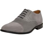 Dunkelbraune Business Hochzeitsschuhe & Oxford Schuhe mit Schnürsenkel aus Veloursleder leicht für Herren Größe 40 