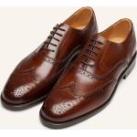 Reduzierte Braune Business Henry Stevens Hochzeitsschuhe & Oxford Schuhe mit Schnürsenkel aus Glattleder leicht für Herren Größe 44,5 