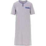 Reduzierte Graue Kurzärmelige Pyjamas kurz mit Knopf aus Baumwolle für Herren Größe XL 