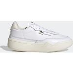 Reduzierte Weiße adidas Court Chunky Sneaker & Ugly Sneaker mit Schnürsenkel aus Leder für Damen Größe 38,5 