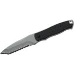 Herbertz Neck-Knife, Tanto-Klinge, Kunststoff-Schalen, robustes Outdoor-Messer & Jagdmesser, Survivalmesser mit feststehender Klinge