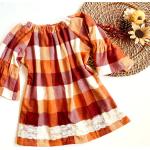 Herbst-Kariertes Flanell-Kleid, Herbst-Baby-Kleid, Flanell-Herbst-Kleid, Kariertes Outfit, Kleinkind-Mädchen-Herbst-Kleidung, Warme Winter-Kleider