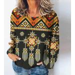 Oversize Langärmelige Damensweatshirts aus Polyester maschinenwaschbar Größe 3 XL für den für den Herbst 