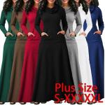 Rote Maxi Damenlongpullover & Damenlongpullis aus Polyester mit Kapuze Größe 5 XL Große Größen für den für den Herbst 
