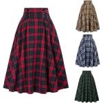 Khakifarbene Mini A Linien Röcke aus Polyester für Damen Größe XXL für den für den Herbst 