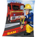 Rote Herding Feuerwehrmann Sam Babydecken aus Fleece 130x160 