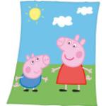 Bunte Motiv Herding Peppa Wutz Babydecken mit Schweinemotiv aus Fleece 130x160 