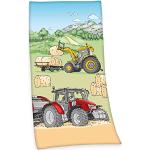 Reduzierte Bunte Motiv Strandtücher mit Traktor-Motiv aus Baumwolle schnelltrocknend 75x150 