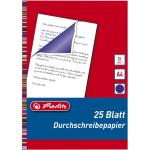 Blaues Herlitz Kohlepapier & Durchschlagpapier DIN A4, 25 Blatt 
