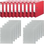Rote Herlitz Papierregister DIN A4 aus Papier 10-teilig 