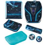 Blaue Motiv Herlitz Schulranzen Sets mit Reißverschluss aus Kunststoff für Jungen 5-teilig 