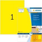 Gelbe Herma Etiketten aus Papier 100-teilig 