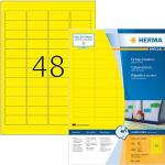 Gelbe Herma selbstklebende Etiketten 48-teilig 