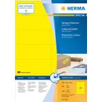 Gelbe Herma selbstklebende Etiketten DIN A4 