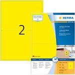 Gelbe Herma selbstklebende Etiketten DIN A4 