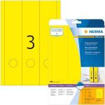 Gelbe Herma Ordner-Etiketten aus Papier 60-teilig 