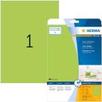 Neongrüne Herma Etiketten aus Papier 20-teilig 