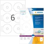 Weiße Herma Datenträger-Etiketten DIN A4 aus Papier 60-teilig 