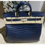 Reduzierte Blaue Hermès Birkin Bag Damentaschen 
