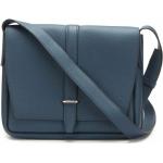 Reduzierte Blaue Vintage Hermès Messenger Bags & Kuriertaschen mit Außentaschen für Damen 