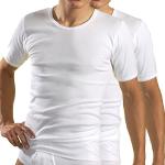 Weiße Business Kurzärmelige Hermko Bio Kurzarm-Unterhemden für Herren Größe 6 XL 