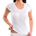 HERMKO 61880 Damen Funktions Unterhemd V-Neck, Farbe:weiß, Größe:36/38 (S)