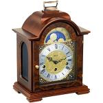 Hermle Uhrenmanufaktur Tischuhr, Holz, Nussbaum Braun, 30cm x 21cm x 14cm