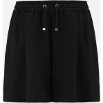 Schwarze Casual Herno Satin-Shorts aus Satin für Damen Größe M 