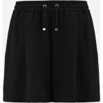 Schwarze Casual Herno Satin-Shorts aus Satin für Damen Größe XL 