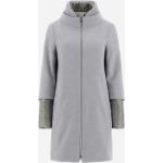 Reduzierte Hellgraue Wasserdichte Herno Trenchcoats aus Wolle für Damen Größe XL 