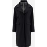 Reduzierte Schwarze Wasserdichte Herno Trenchcoats aus Wolle für Damen Größe M 