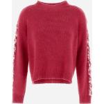 Reduzierte Pinke Herno Kaschmir-Pullover mit Pailletten aus Wolle für Damen Größe S 