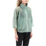 Reduzierte Grüne Wasserdichte Winddichte Herno Mini Regenjacken aus Nylon für Damen 