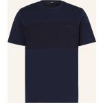 Dunkelblaue Herno T-Shirts aus Baumwolle für Herren Übergrößen 