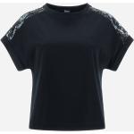 Reduzierte Schwarze Herno T-Shirts mit Pailletten aus Jersey für Damen Größe M 