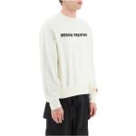 Reduzierte Weiße Bestickte Heron Preston Bio Rundhals-Ausschnitt Herrensweatshirts Größe XL 