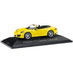 HERPA 071024 1:43 Porsche 911 Carrera Cabriolet 991 II, racing gelb