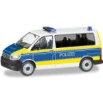 Weiße Herpa Volkswagen / VW Polizei Spielzeug Busse 