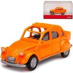 Orange Herpa Citroën 2CV Spielzeug Cabrios aus Kunststoff 