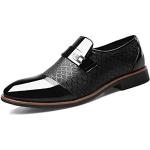 Schwarze Business Hochzeitsschuhe & Oxford Schuhe mit Schnürsenkel aus Leder für Herren Größe 49 