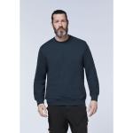 Blaue Rundhals-Ausschnitt Herrensweatshirts aus Jersey Größe XL Große Größen 