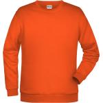 Orange Casual Herrensweatshirts aus Baumwolle maschinenwaschbar Größe XL 