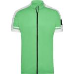 Herren Bike-Shirt Full Zip "JN454" - James & Nicholson® green XXL
