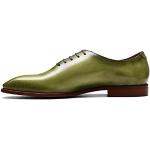Grüne Business Hochzeitsschuhe & Oxford Schuhe mit Schnürsenkel aus Leder für Herren Größe 45 